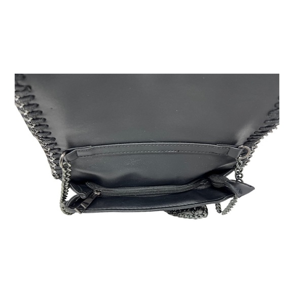 Crystal Rhinestones Embellished Faux Leather Crossbody Bag - Picture 6 of 9